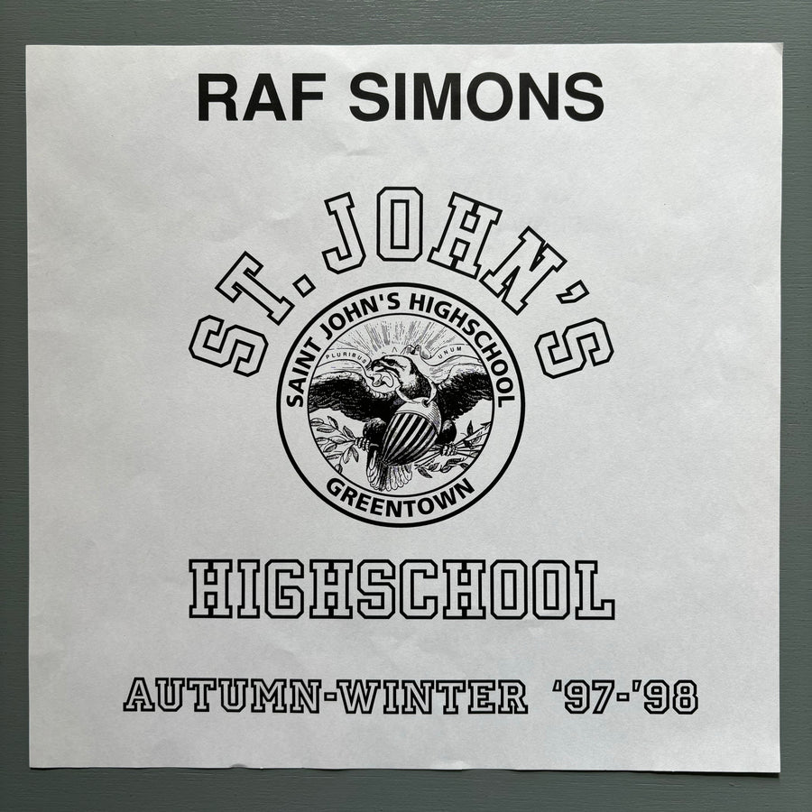 Raf Simons - Showroom Invitation - AW 1997-98 - Saint-Martin Bookshop