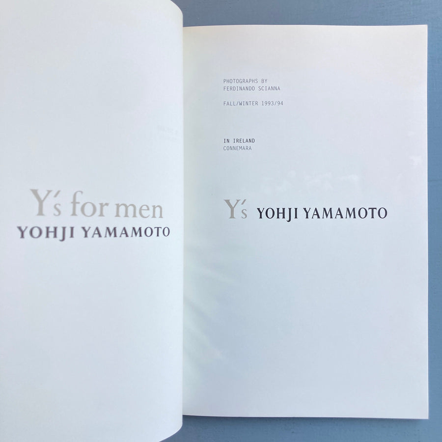 Y's Yohji Yamamoto - In Ireland Connemara - Fall/Winter 1993/94 - Saint-Martin Bookshop