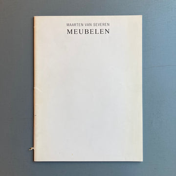 Maarten Van Severen - Meubelen - Maarten Van Severen 1994 - Saint-Martin Bookshop