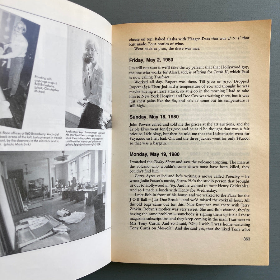 The Andy Warhol Diaries edited by Pat Hackett - Pan Books 1992 - Saint-Martin Bookshop