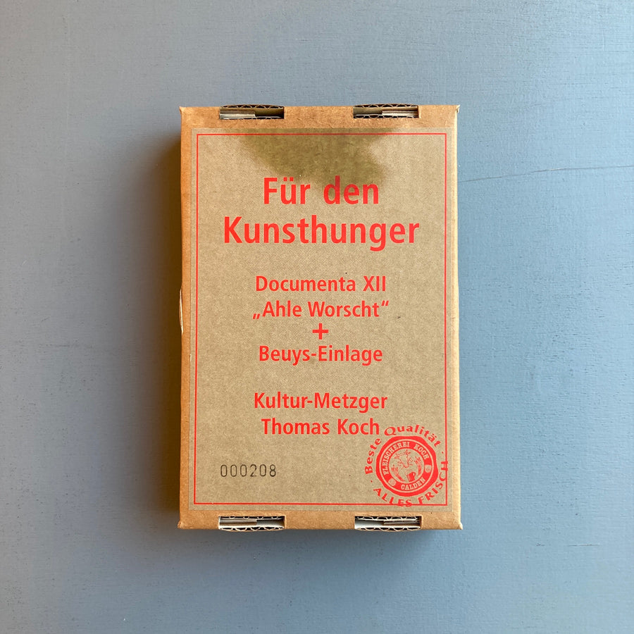 Thomas Koch (fake Beuys sausage) - Für den kunsthunger, Ahle worscht - Documenta XII 2007 - Saint-Martin Bookshop