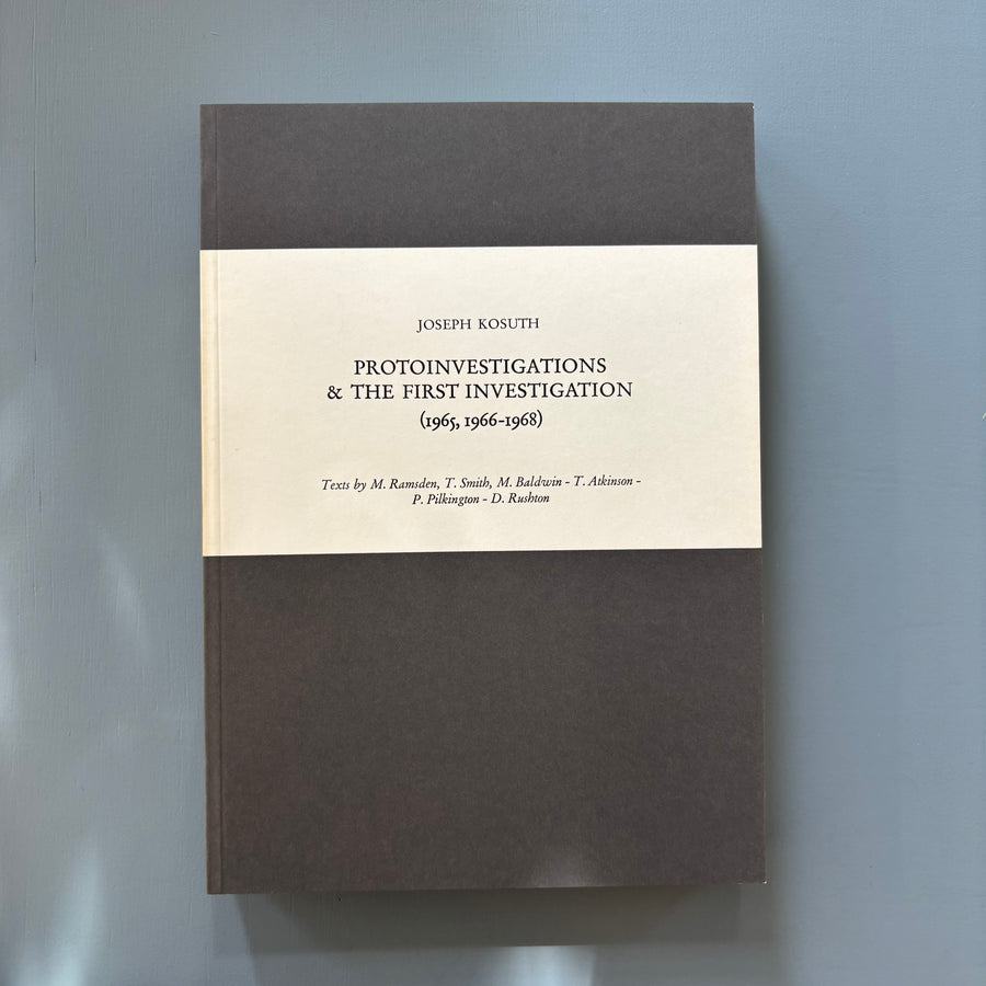 Jospeh Kosuth - Investigationen über Kunst & Problemkreise Seit 1965 - Kunstmuseum Luzern 1973 - Saint-Martin Bookshop