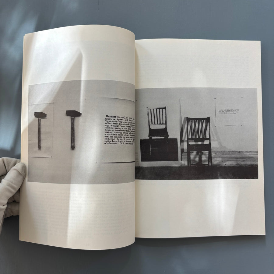 Jospeh Kosuth - Investigationen über Kunst & Problemkreise Seit 1965 - Kunstmuseum Luzern 1973 - Saint-Martin Bookshop
