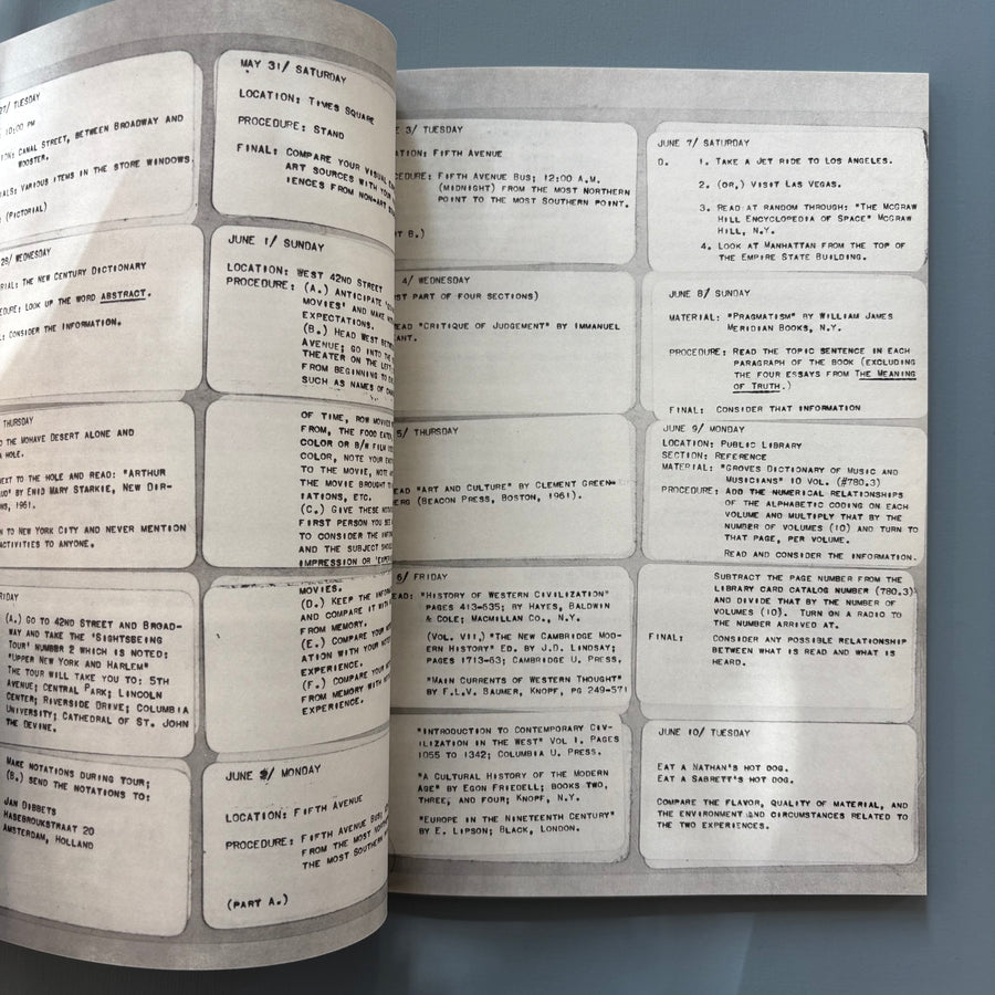 Jospeh Kosuth - Investigationen über Kunst & Problemkreise Seit 1965 - Kunstmuseum Luzern 1973 - Saint-Martin Bookshop