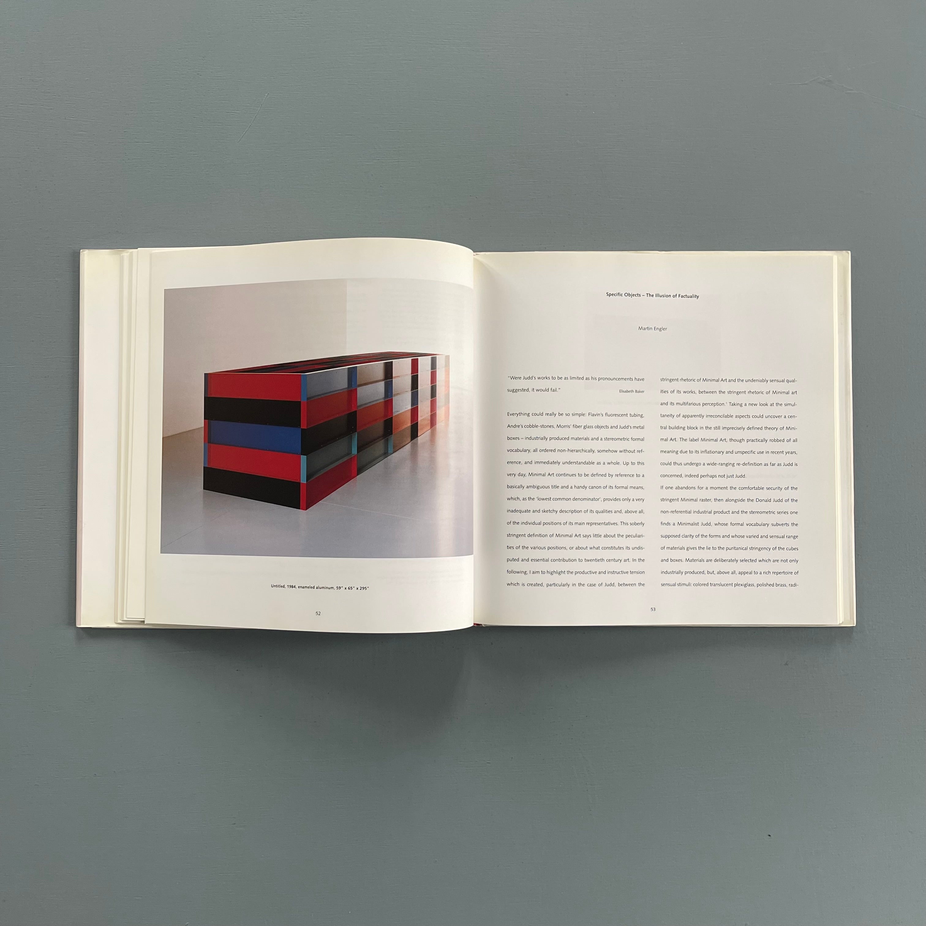 Donald Judd「Colorist 」 Donald Judd - Colorist - Hatje Cantz 1999 - Saint-Martin