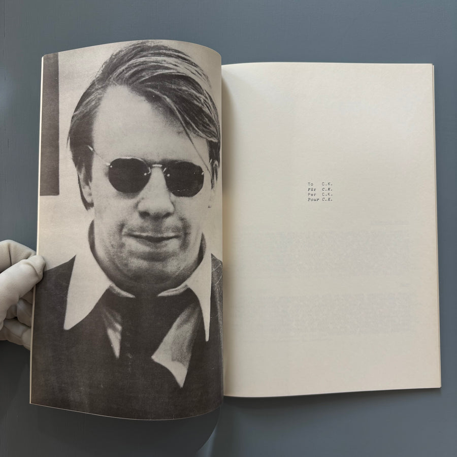 Jospeh Kosuth - Investigationen über Kunst & Problemkreise Seit 1965 - Kunstmuseum Luzern 1973 - Saint-Martin Bookshop