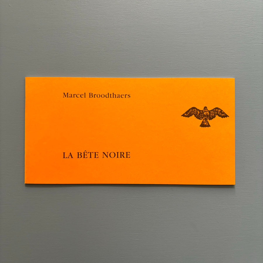 Marcel Broodthaers - La Bête Noire - XL Plus 2003 - Saint-Martin Bookshop