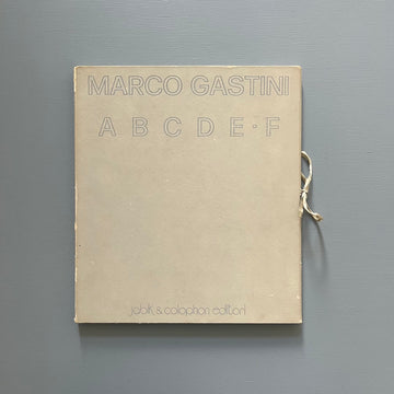 Marco Gastini - ABCDE-F - Jabik & Colophon Editori 1976 - Saint-Martin Bookshop