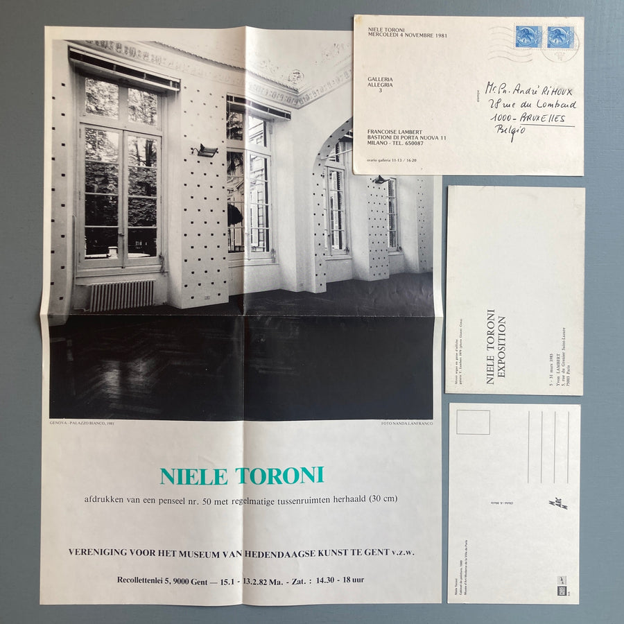 Niele Toroni - Rare Ephemera - 1980's - Saint-Martin Bookshop