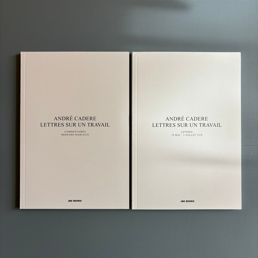 André Cadere - Lettres sur un travail - JBE Books 2022 - Saint-Martin Bookshop