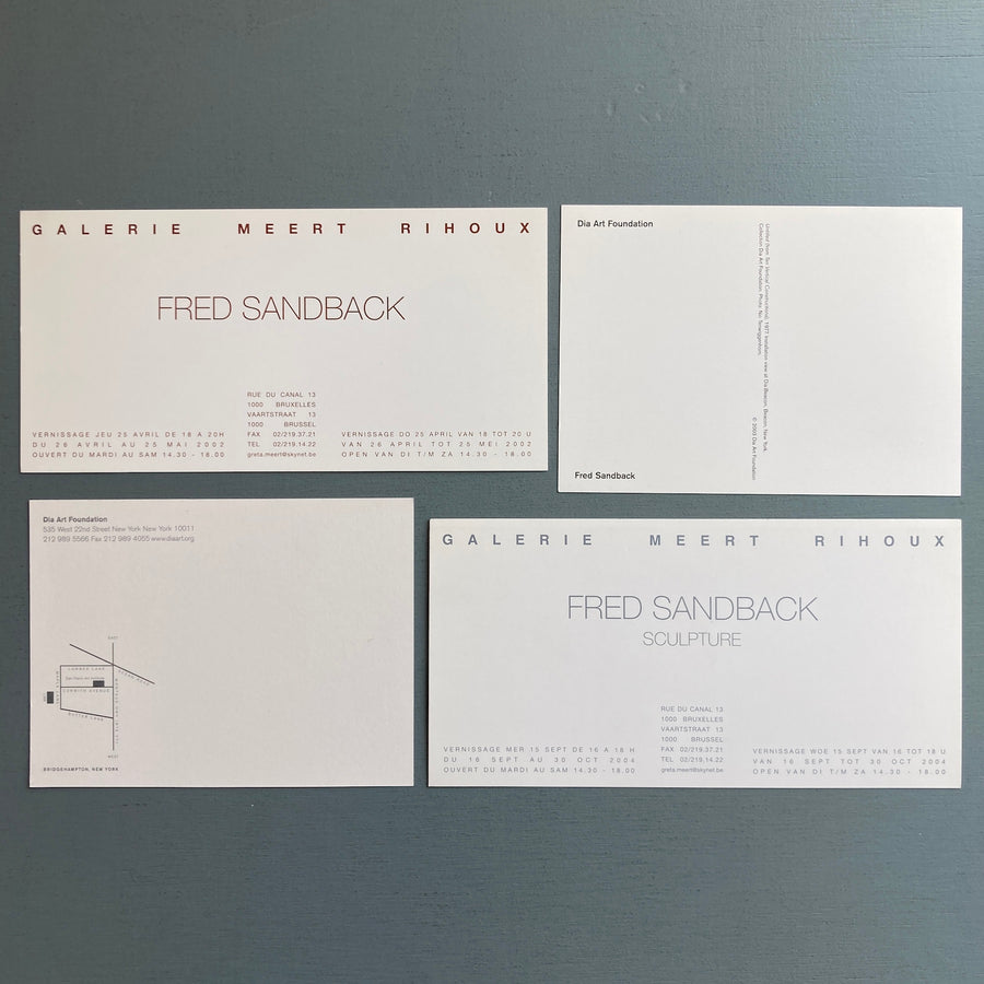 Fred Sandback - Ephemera and postcard - 2000's - Saint-Martin Bookshop