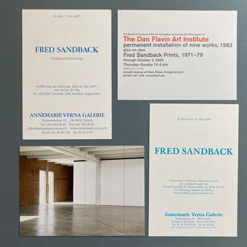 Fred Sandback - Ephemera and postcard - 2000's - Saint-Martin Bookshop