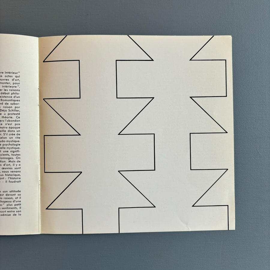 François Morellet (signed) - A la recherche d'une base. Peintures de Morellet  - Molnar 1958 - Saint-Martin Bookshop