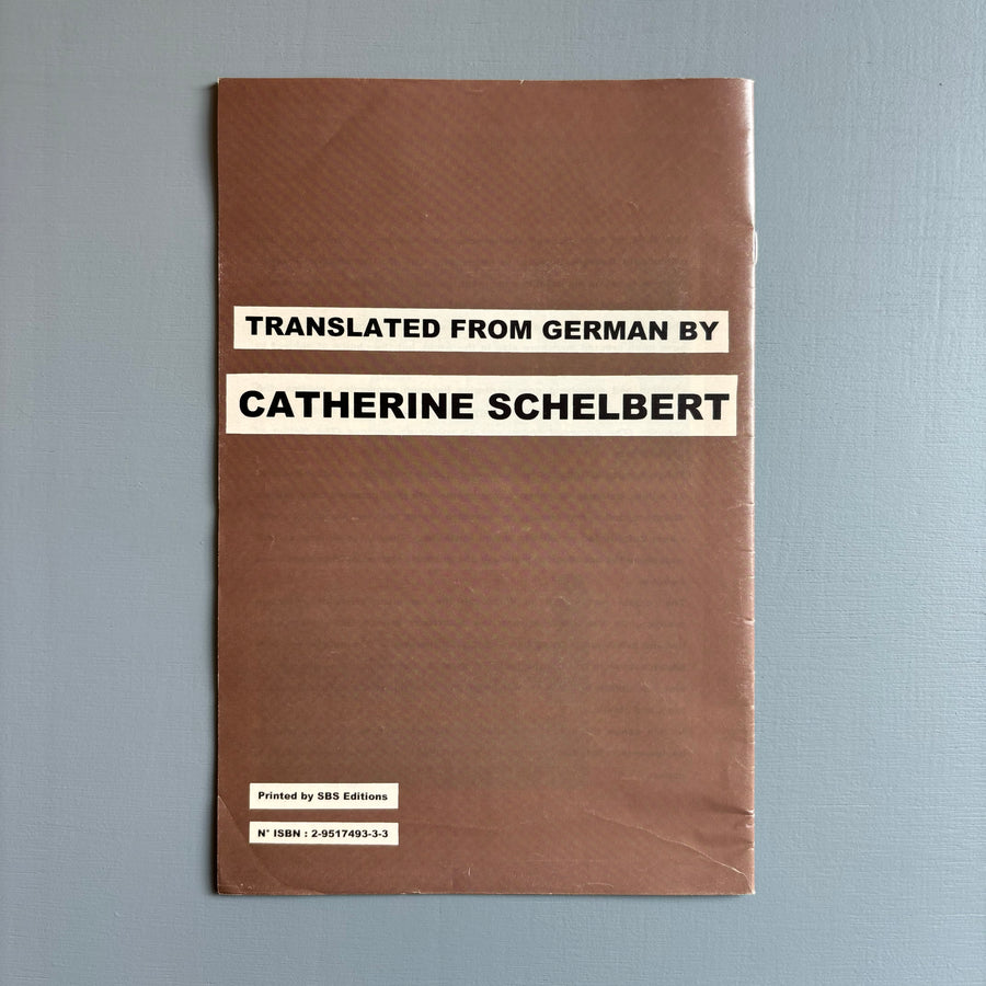 Short guide into the work of Thomas Hirschhorn - Barbara Gladstone Gallery 2002 - Saint-Martin Bookshop