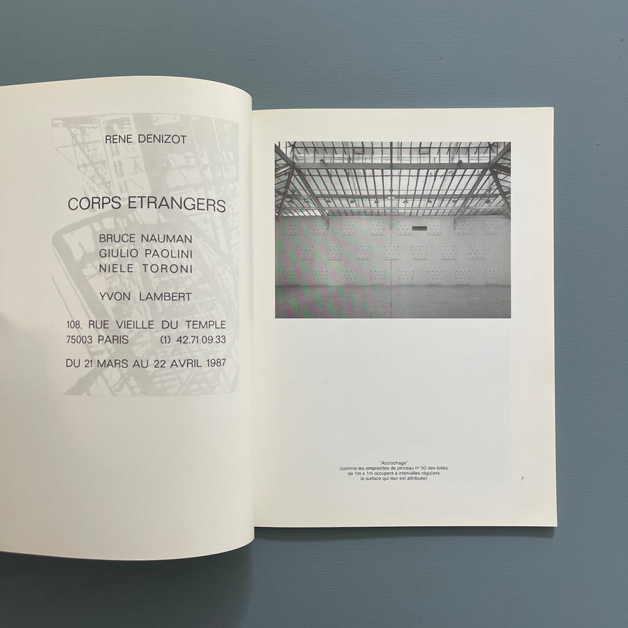 Niele Toroni - Catalogue raisonnable : Suite No. 1 - Ecole Régionale Supérieure d'Expression Plastique Tourcoing 1989 - Saint-Martin Bookshop