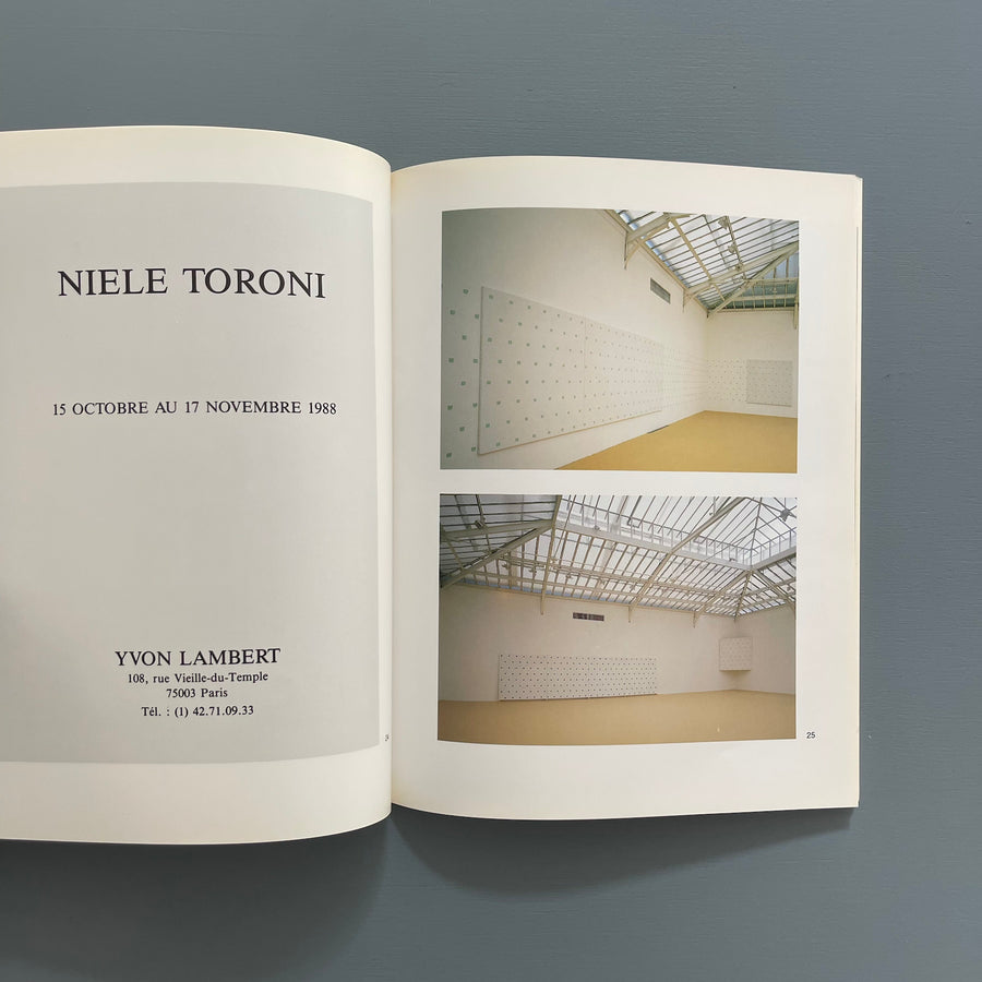 Niele Toroni - Catalogue raisonnable : Suite No. 1 - Ecole Régionale Supérieure d'Expression Plastique Tourcoing 1989 - Saint-Martin Bookshop