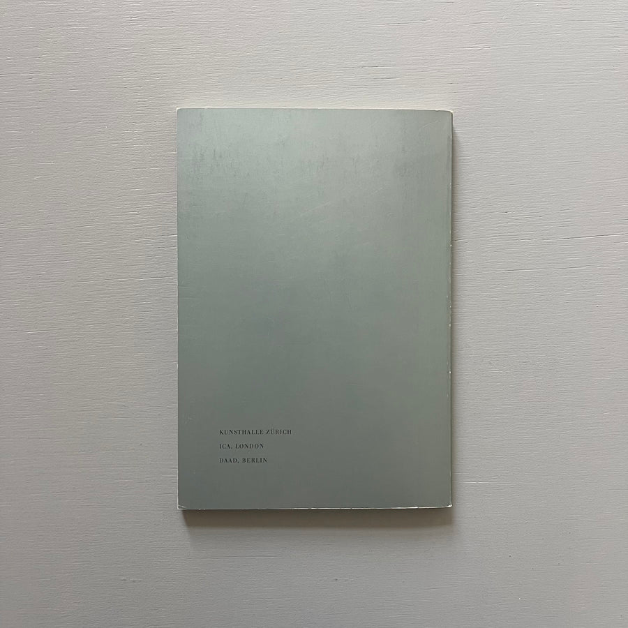 Gabriel Orozco & poster - Kunsthalle Zurich 1996 - Saint-Martin Bookshop