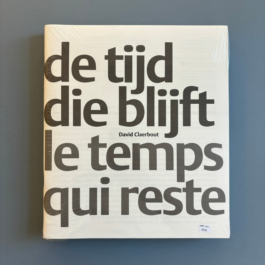 David Claerbout - The time that remains - Ludion 2012 - Saint-Martin Bookshop