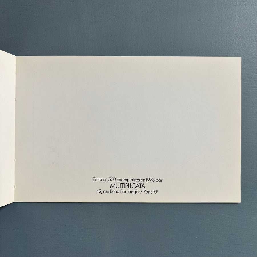 Vito Acconci (signed) - Pulse (for my mother) (pour sa mère) - Multiplicata 1973 - Saint-Martin Bookshop