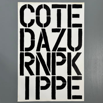 Christopher Wool & Martin Kippenberger poster - Cote d'azur - Villa Arson 1990 - Saint-Martin Bookshop