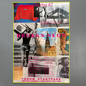Martin Kippenberger poster- Broken Neon - Forum Stadtpark 1987 - Saint-Martin Bookshop