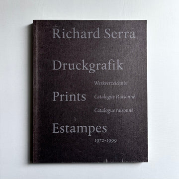 Richard Serra - Druckgrafik Prints Estampes - Heinrich Winterscheidt 1999 - Saint-Martin Bookshop
