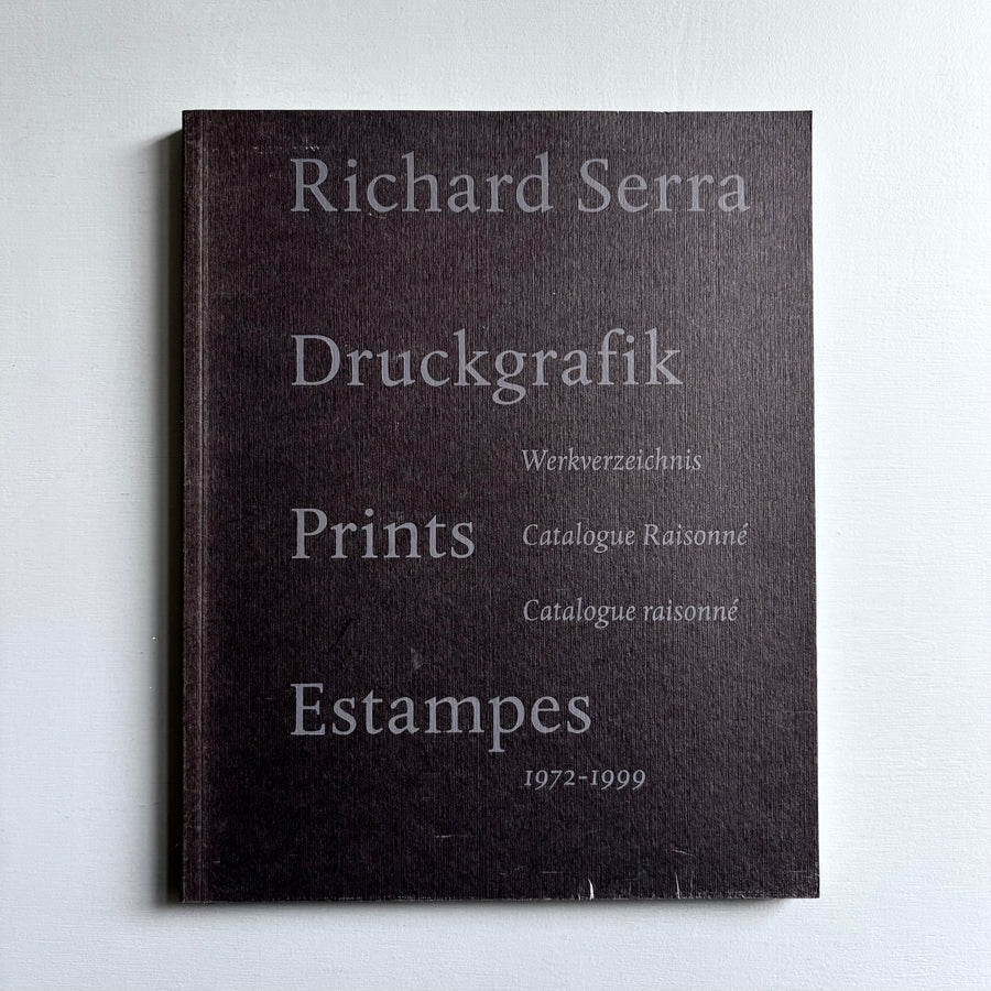 Richard Serra - Druckgrafik Prints Estampes - Heinrich Winterscheidt 1999 - Saint-Martin Bookshop