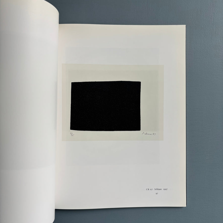 Richard Serra - Druckgrafik Prints Estampes - Heinrich Winterscheidt 1999 - Saint-Martin Bookshop