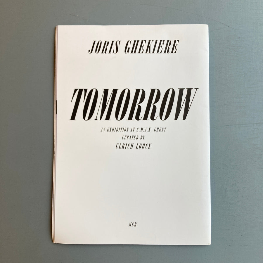 Joris Ghekiere - Tomorrow - MER. 2015 - Saint-Martin Bookshop