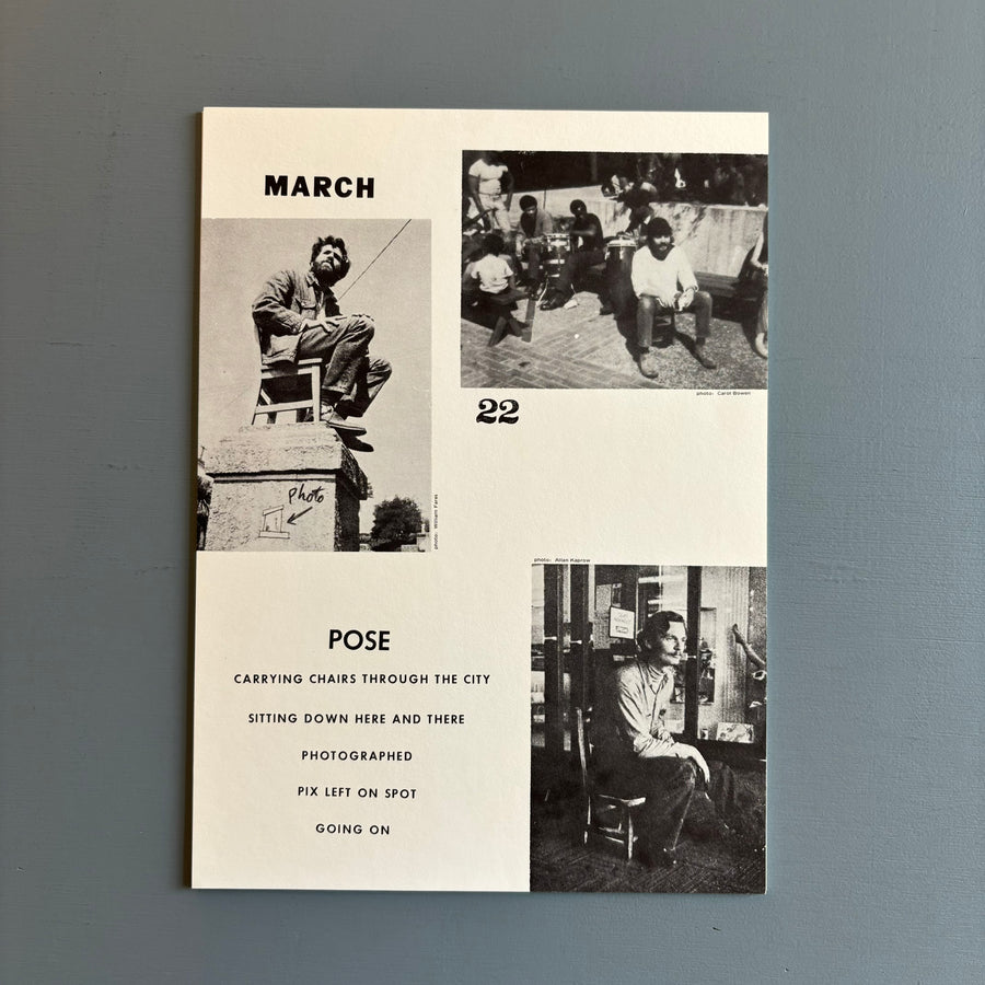 Allan Kaprow - Pose - Multiples Inc. 1970 - Saint-Martin Bookshop