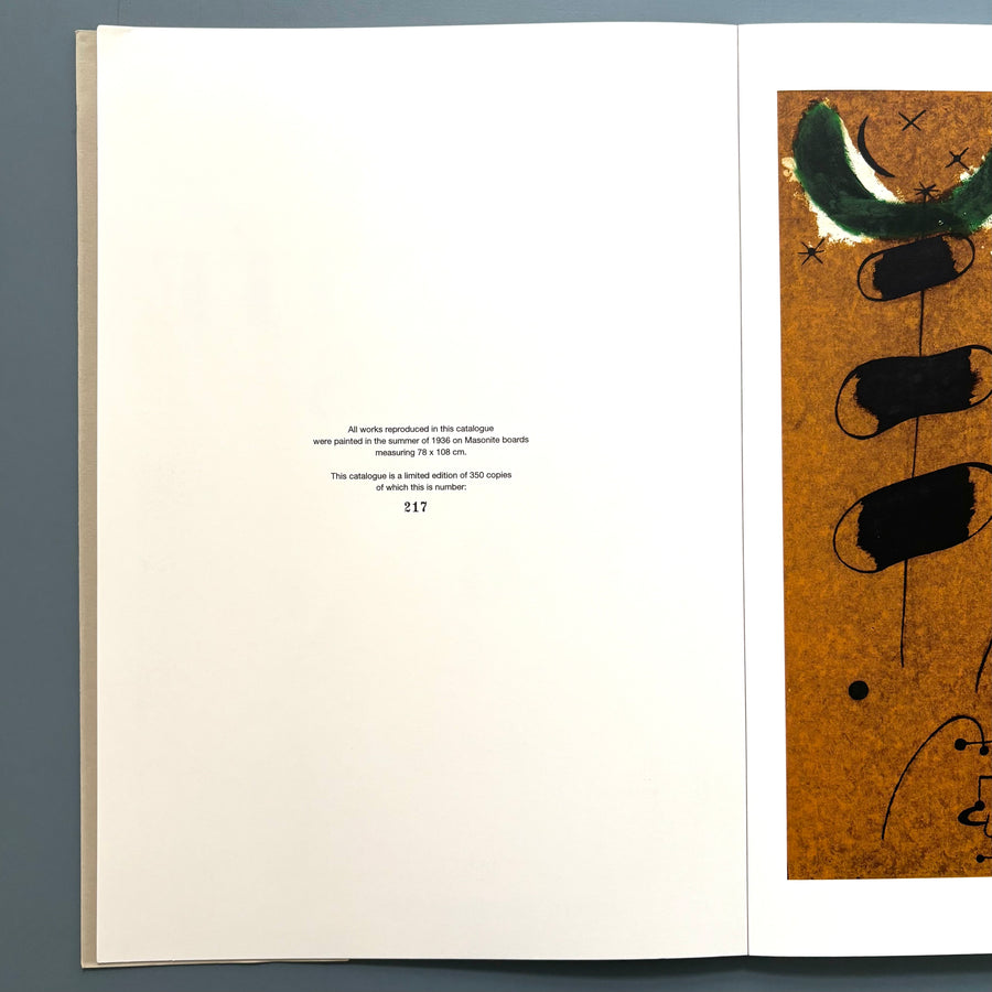 Miró - The Masonite Series, Spain 1936 - Helly Nahmad Gallery 2008 - Saint-Martin Bookshop