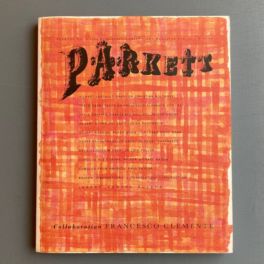 Parkett Vol. 09 - June 1986 - Francesco Clemente - Saint-Martin Bookshop