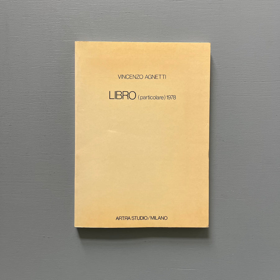 Vincenzo Agnetti - Libro (particolare) 1978 - Artra Studio 1979 - Saint-Martin Bookshop