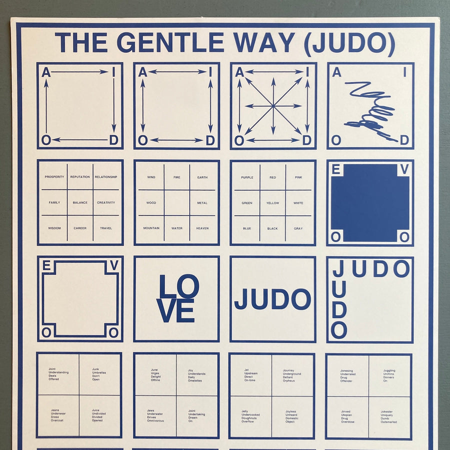 The Gentle Way (JUDO) - Exhibition poster - Clifton Benevento 2015 - Saint-Martin Bookshop