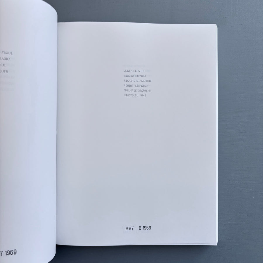 On Kawara - I Went, I Met, I Read, Journal, 1969 - König 1992 - Saint-Martin Bookshop