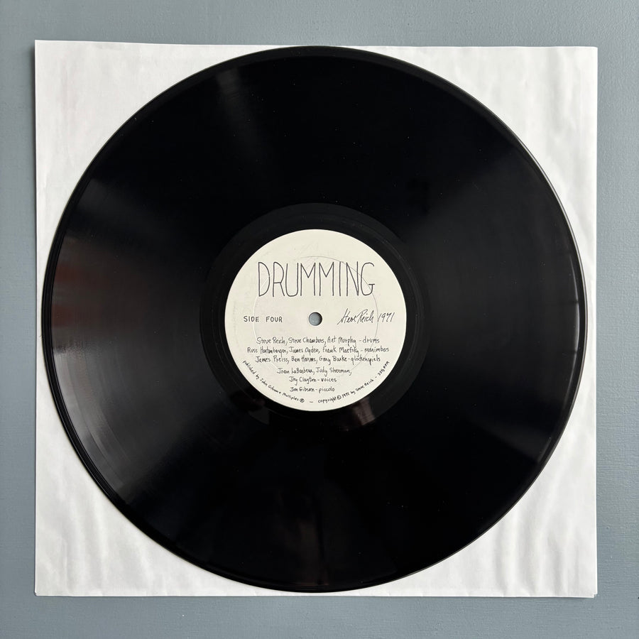 Steve Reich - Drumming - John Gibson + Multiples US 1971 - Saint-Martin Bookshop