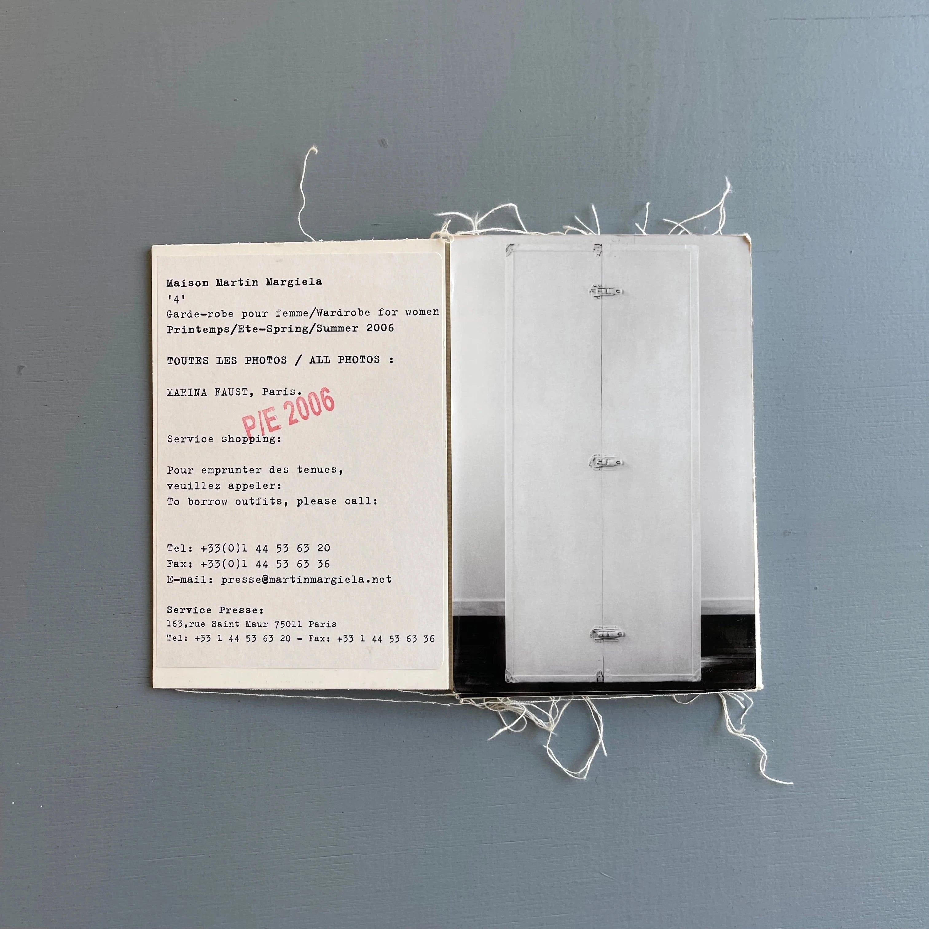 Maison Martin Margiela - Women S/S 2006 - Saint-Martin Bookshop