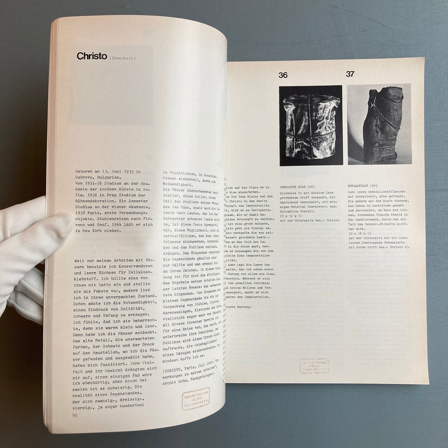 Sammlung Cremer - Kunst der sechziger Jahre - Heidelberger Kunstverein 1971