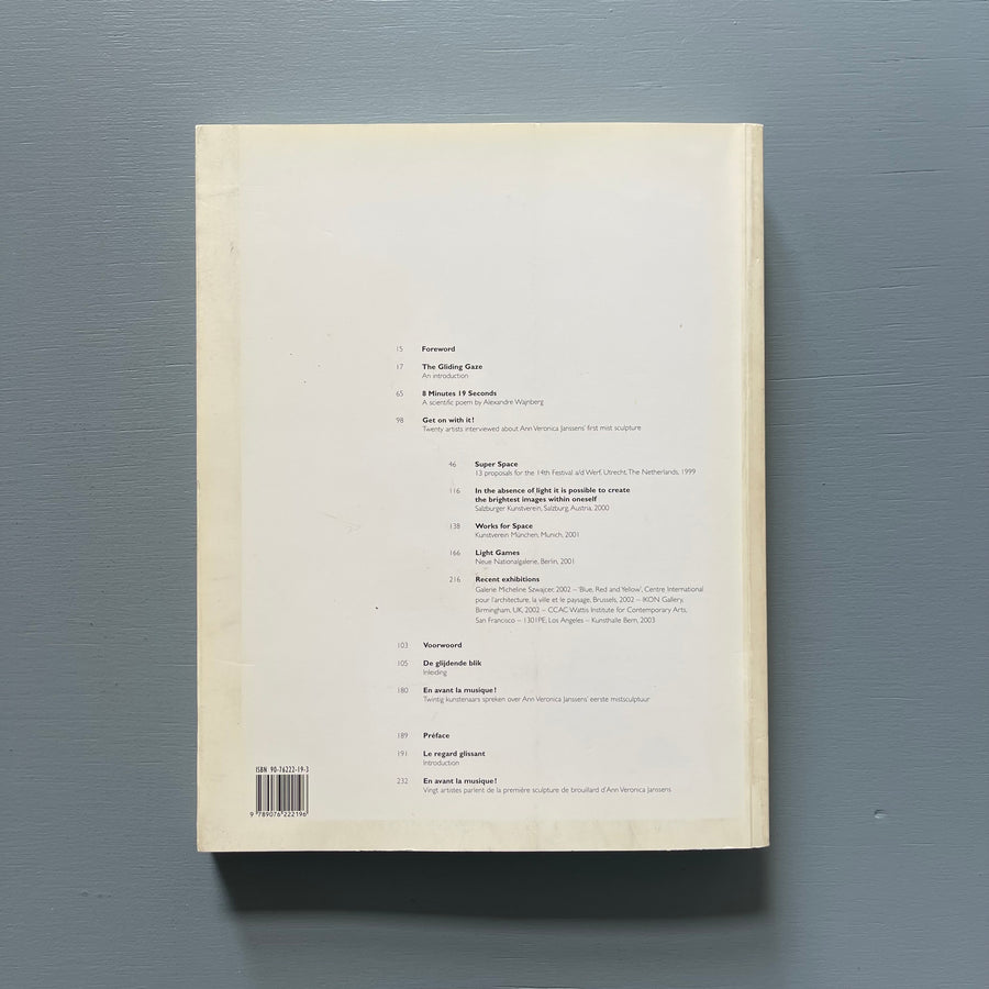 The Gliding Gaze - Some proposals by Ann Veronica Janssens 1999-2003 - Middelheim Museum 2003 - Saint-Martin Bookshop