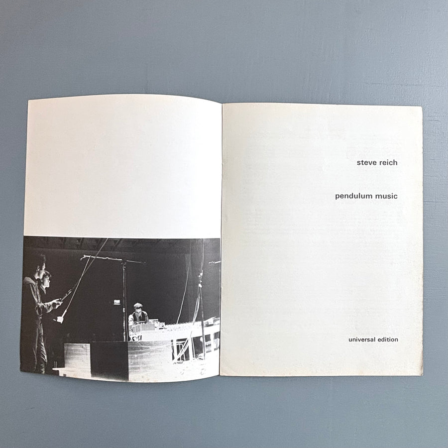 Steve Reich - Set of 5 playing score - Universal Edition 1979-1980