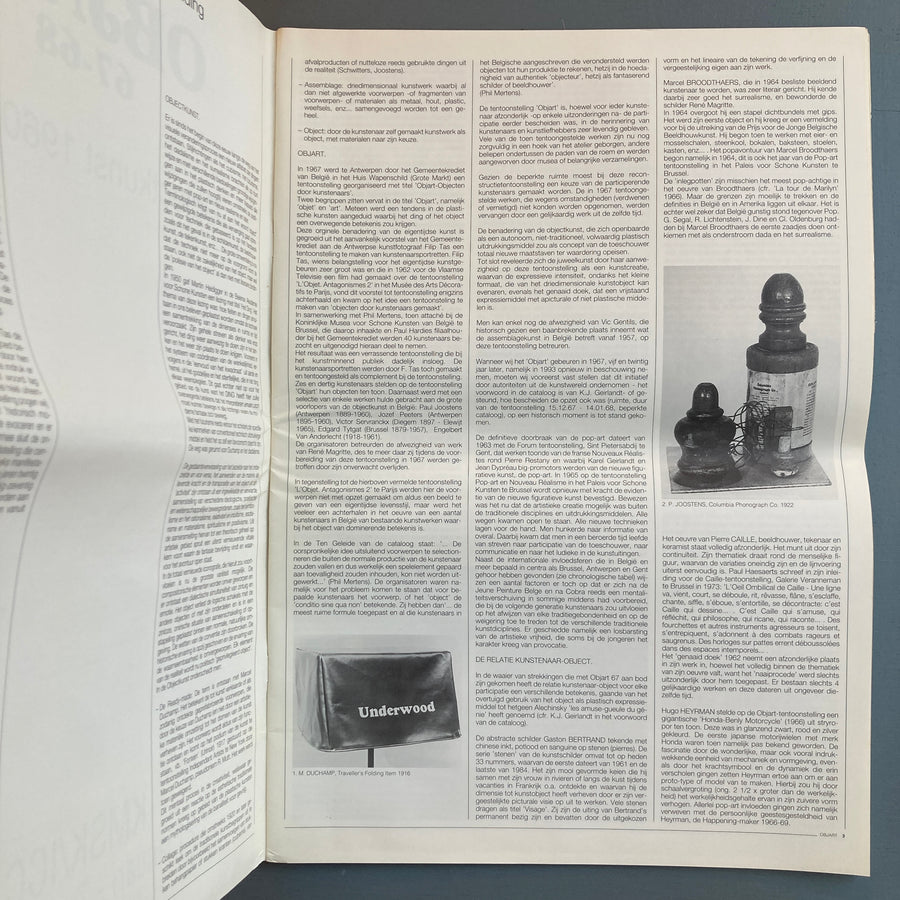 Objart 67-68 - Objectkunst 1960-1970 - KMSK/ICC 1993 - Saint-Martin Bookshop
