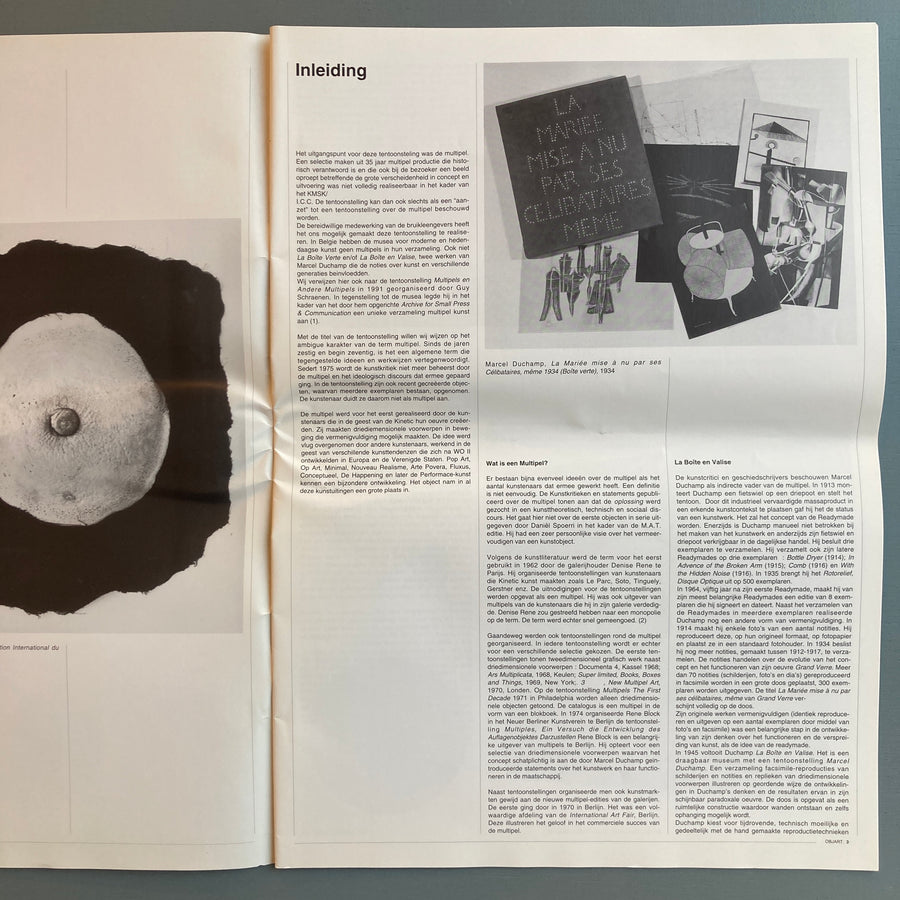 Het Object in Editie - [ zie : Multip'pel (Fr.), Mul'tipel (Eng.) ] - KMSK/ICC 1994 - Saint-Martin Bookshop