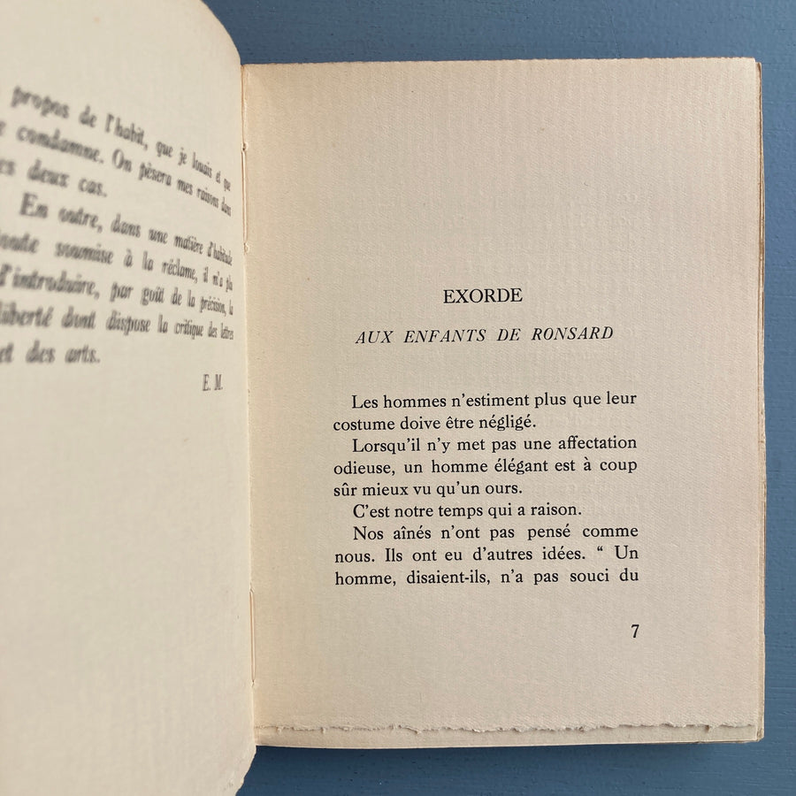 Eugène Marsan - Notre Costume - A La Lampe d'Aladdin 1926 - Saint-Martin Bookshop
