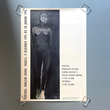 Marlene Dumas - Models - Poster Exhibition Nr 70 Portikus 1996 - Saint-Martin Bookshop