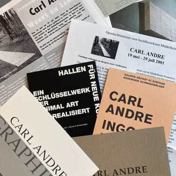 Carl Andre ephemera's 2 - Europa 2000's - Saint-Martin Bookshop