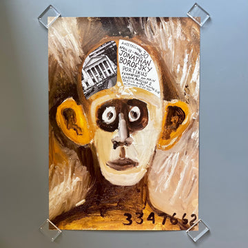 Jonathan Borofsky - Heart and Mind - Poster Exhibition Nr 30 Portikus 1991 - Saint-Martin Bookshop