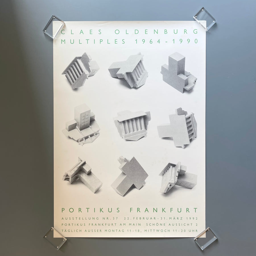 Claes Oldenburg - Multiples 1964–1990 - Poster Exhibition Nr 37 Portikus 1992 - Saint-Martin Bookshop