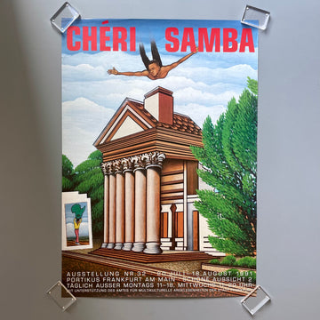 Chéri Samba - Poster Exhibition Nr 32 Portikus 1991 - Saint-Martin Bookshop