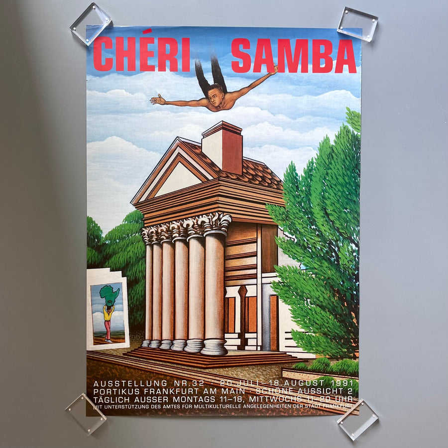 Chéri Samba - Poster Exhibition Nr 32 Portikus 1991 - Saint-Martin Bookshop