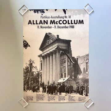 Allan McCollum - Surrogate, Perpetual Photos, Perfect Vehicles - Poster Exhibition	Nr 10 Portikus 1988 - Saint-Martin Bookshop